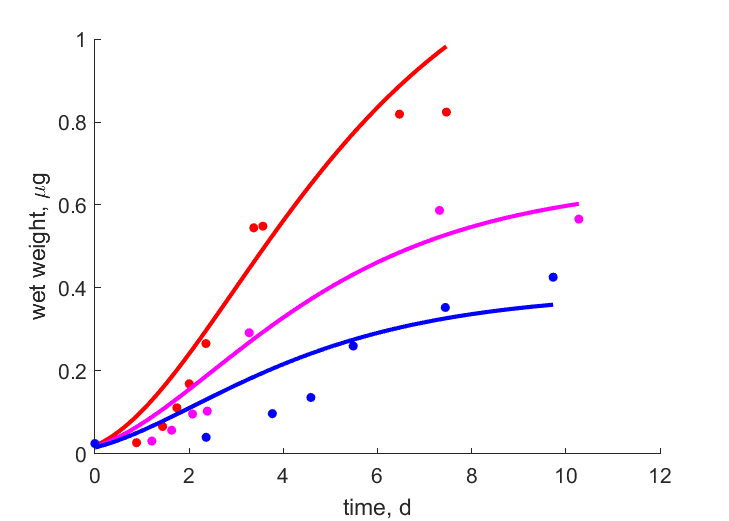 Data for 1e10, 1e9, 5e8 cells E.coli/ml