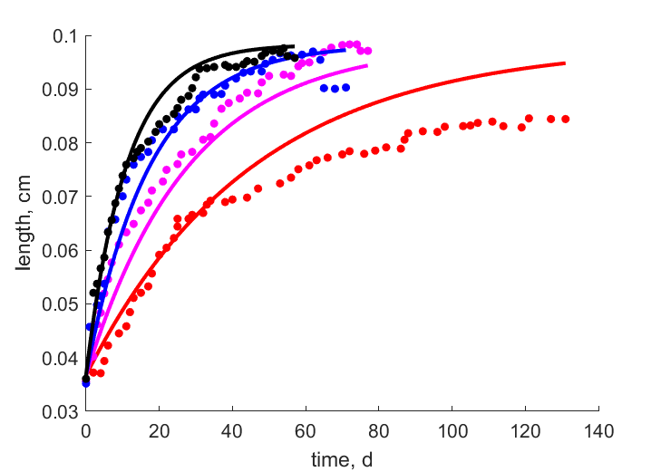 AndeBenk1994 data at 25, 20, 15, 10 C