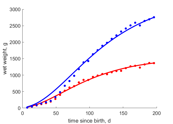 Data for females, males, high feed efficiency