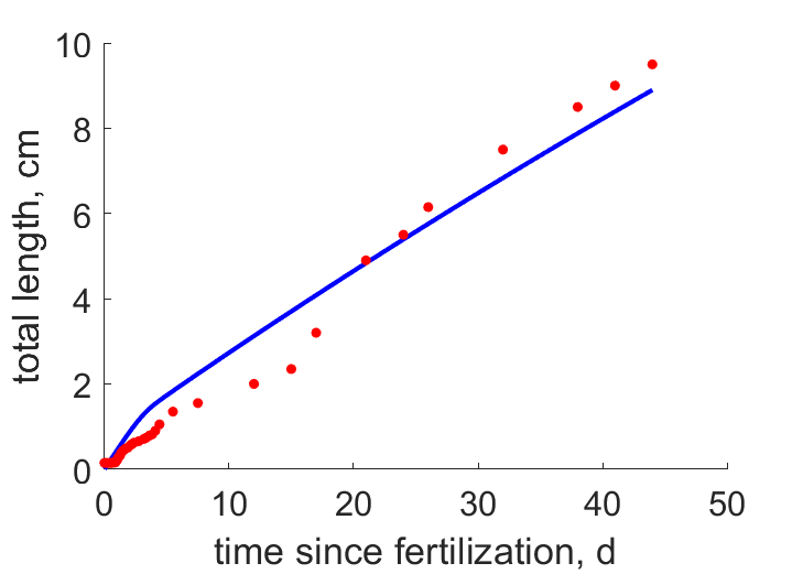 Data for embryos/tadpoles